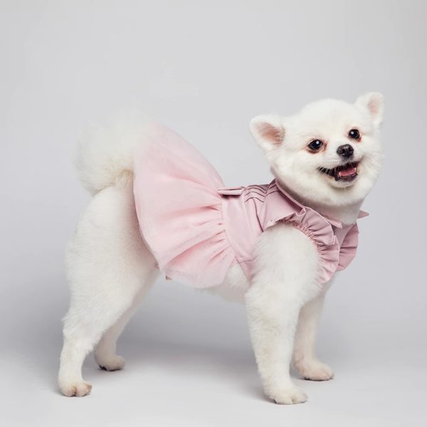 UFBemo Dog Dress Cat Winter Christmas Disfraz Perro for Small Dogs Wedding Dresses Clothes for Pet Pink Vestido Chihuahua