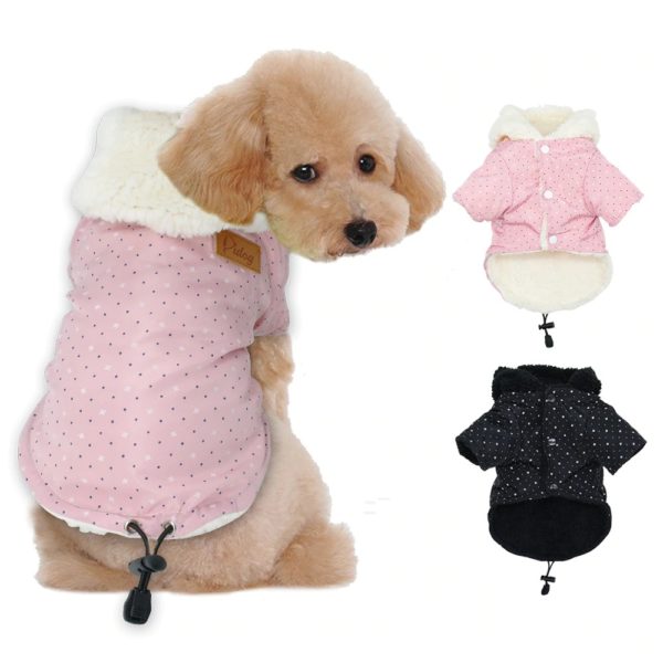 Warm Clothes For Dogs Winter Small Dog Coat Jacket Hooded Cat Puppy Chihuahua Yorkie Pet Dog Clothing Ropa Para Perros S M L XL