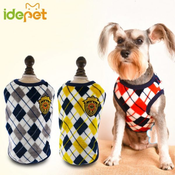Warm Pet Dog Clothes for Small Dogs Flannel Printed Dog Coat Winter Clothing for Large Dogs Jacket Chihuahua Clothes Hoodies36A1