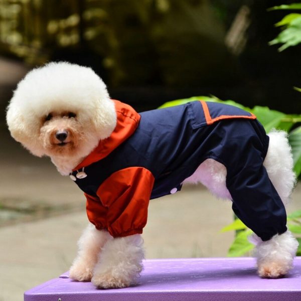 Winter Autumn Dog Clothes Raincoat Waterproof Overalls Goods for Pets Poncho Rain Umbrella Coats for Chihuahua Jackets