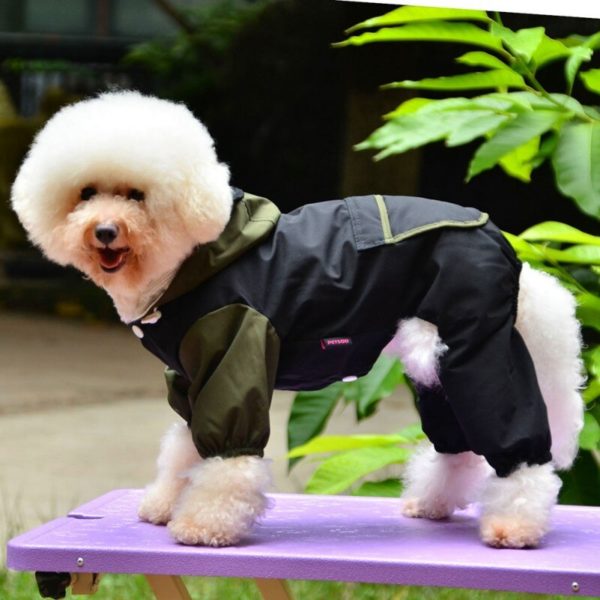 Winter Autumn Dog Clothes Raincoat Waterproof Overalls Goods for Pets Poncho Rain Umbrella Coats for Chihuahua Jackets