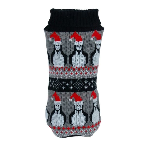 Winter Cartoon Dog Clothes Warm Christmas Sweater For Small Dogs Pet Clothing Coat Knitting Crochet Cloth Jersey Perro