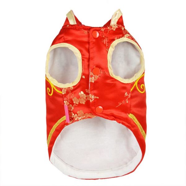 Winter Dog Clothes Chinese New Year Pets Dogs Clothing Warm Dog Coat Medium Large Dogs Costume XS-3XL Pet Products Pet Tang Suit