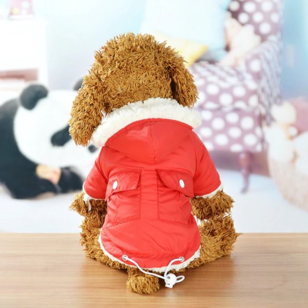 Winter Dog Clothes For Small Dogs Warm Hooded Puppy Dog Cat Coat Jackets Pet Down Parkas Chihuahua Pug French Bulldog Clothing
