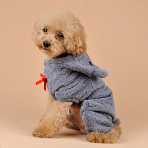 Winter Dog Clothes for Small Dogs Soft Coral Fleece Pet Clothing for Dog Clothes Winter Clothes Cartoon Pet Outfit