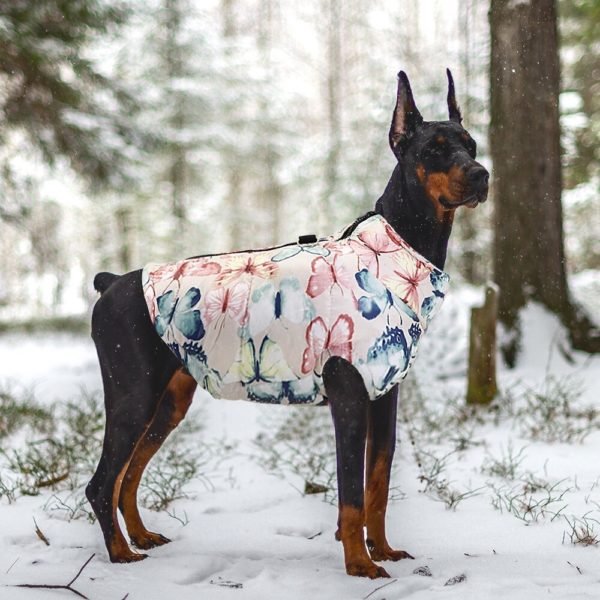 Winter Pet Dog Clothes French Bulldog Pet Warm Jacket Coat Waterproof Dog Clothing Outfit Vest For Small Medium Large Dogs
