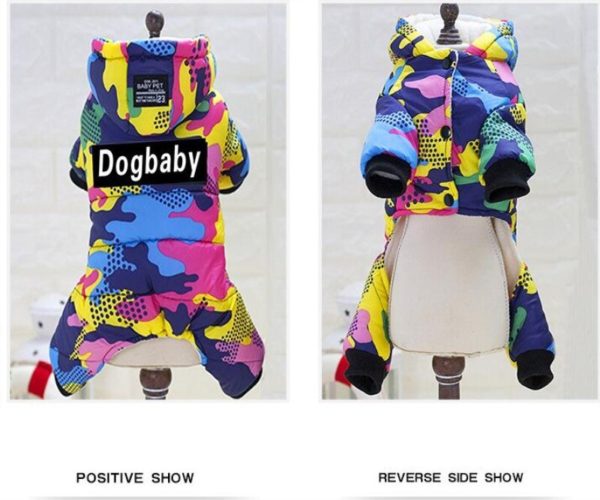 Winter Pet Dog Clothes Warm Pet Plush Coat Jacket four leg Hoodies for Chihuahua Small Medium Dogs Puppy ,York Ropa Perro