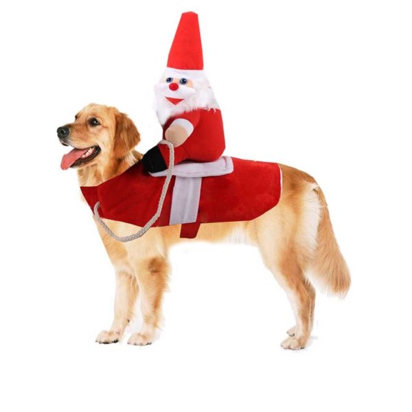 ropa para perro ubranka dla psa Pet Dog Christmas Santa Claus Style Transformed Coat Cat dog clothes winter abrigo perro